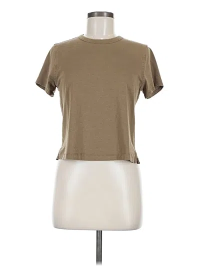 Pre-owned Lululemon Athletica Short Sleeve T-shirt In Brown