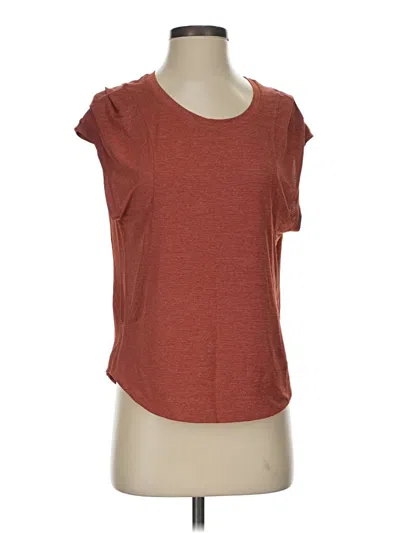 Pre-owned Lululemon Athletica Short Sleeve T-shirt In Brown