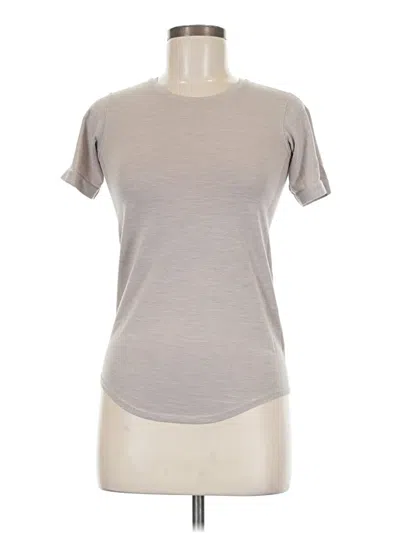 Pre-owned Lululemon Athletica Short Sleeve T-shirt In Brown