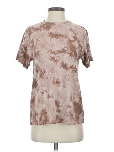 Pre-owned Lululemon Athletica Short Sleeve T-shirt In Brown