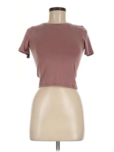 Pre-owned Lululemon Athletica Short Sleeve T-shirt In Brown
