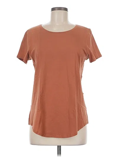 Pre-owned Lululemon Athletica Short Sleeve T-shirt In Brown