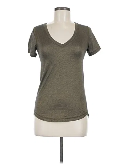Pre-owned Lululemon Athletica Short Sleeve T-shirt In Brown
