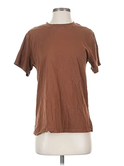 Pre-owned Lululemon Athletica Short Sleeve T-shirt In Brown