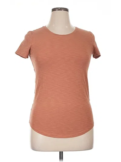 Pre-owned Lululemon Athletica Short Sleeve T-shirt In Brown