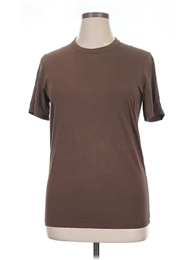 Pre-owned Lululemon Athletica Short Sleeve T-shirt In Brown