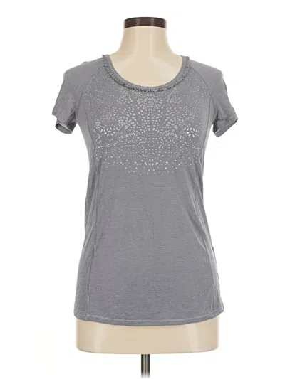 Pre-owned Lululemon Athletica Short Sleeve T-shirt In Gray