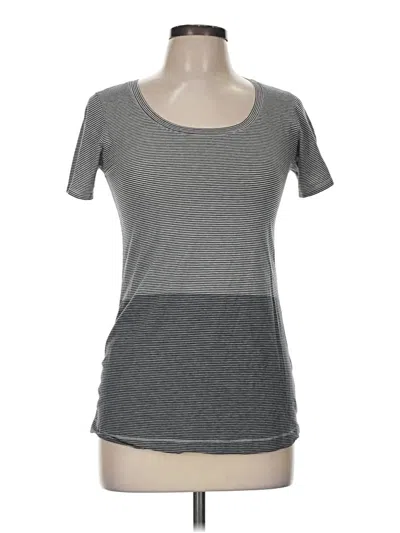 Pre-owned Lululemon Athletica Short Sleeve T-shirt In Gray