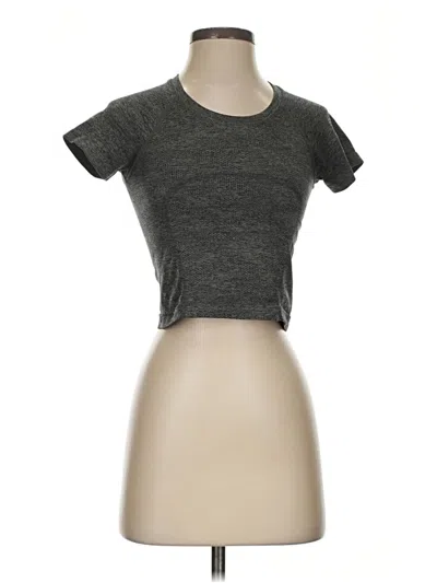 Pre-owned Lululemon Athletica Short Sleeve T-shirt In Gray