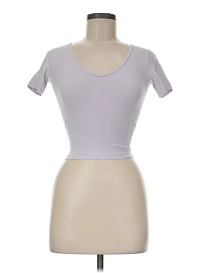 Pre-owned Lululemon Athletica Short Sleeve T-shirt In Gray