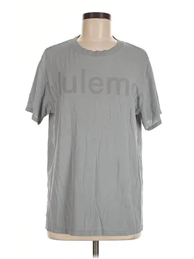 Pre-owned Lululemon Athletica Short Sleeve T-shirt In Gray