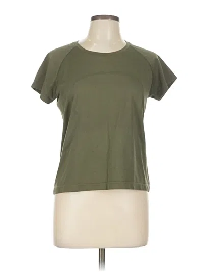 Pre-owned Lululemon Athletica Short Sleeve T-shirt In Green