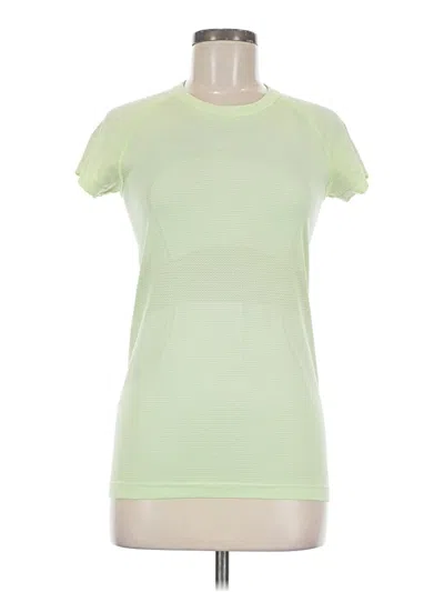 Pre-owned Lululemon Athletica Short Sleeve T-shirt In Green