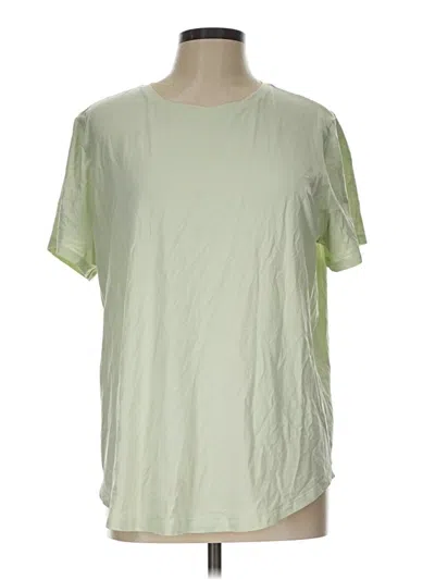 Pre-owned Lululemon Athletica Short Sleeve T-shirt In Green