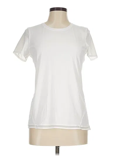 Pre-owned Lululemon Athletica Short Sleeve T-shirt In Ivory