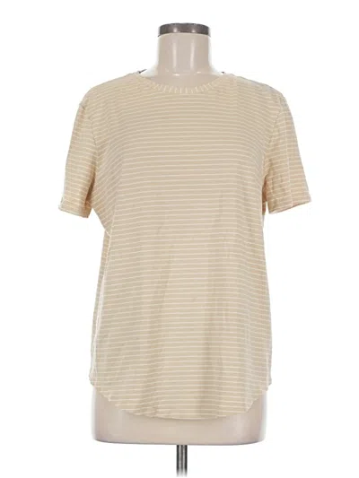 Pre-owned Lululemon Athletica Short Sleeve T-shirt In Ivory