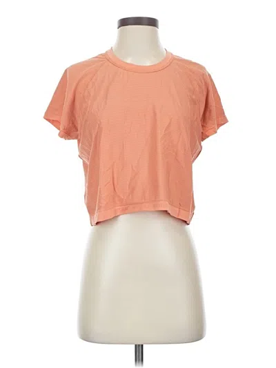 Pre-owned Lululemon Athletica Short Sleeve T-shirt In Orange