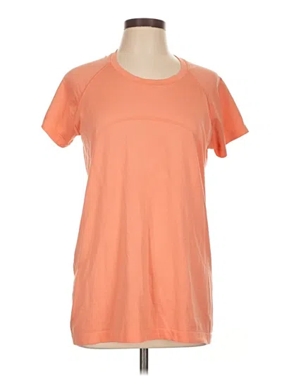 Pre-owned Lululemon Athletica Short Sleeve T-shirt In Orange