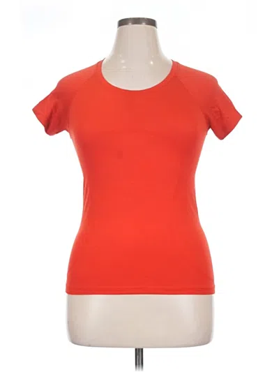 Pre-owned Lululemon Athletica Short Sleeve T-shirt In Orange