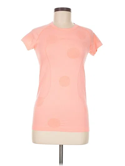 Pre-owned Lululemon Athletica Short Sleeve T-shirt In Pink