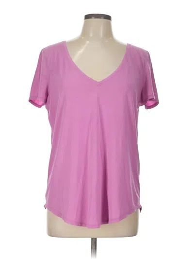 Pre-owned Lululemon Athletica Short Sleeve T-shirt In Pink