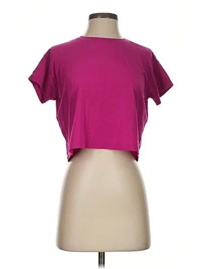 Pre-owned Lululemon Athletica Short Sleeve T-shirt In Pink