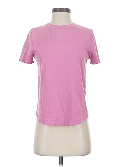 Pre-owned Lululemon Athletica Short Sleeve T-shirt In Pink