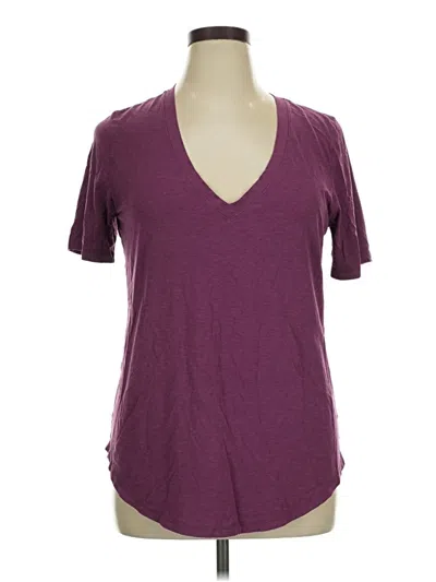 Pre-owned Lululemon Athletica Short Sleeve T-shirt In Purple