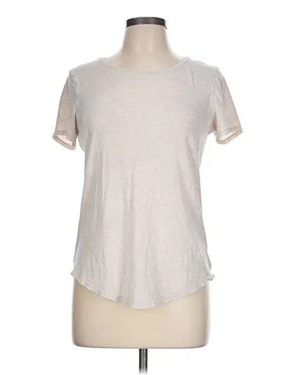 Pre-owned Lululemon Athletica Short Sleeve T-shirt In Silver