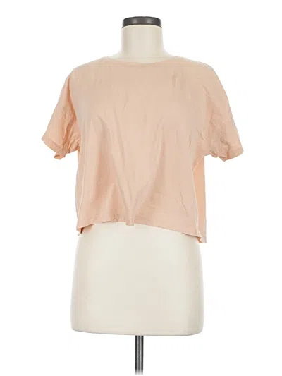 Pre-owned Lululemon Athletica Short Sleeve T-shirt In Tan