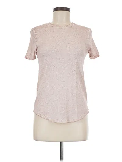Pre-owned Lululemon Athletica Short Sleeve T-shirt In Tan