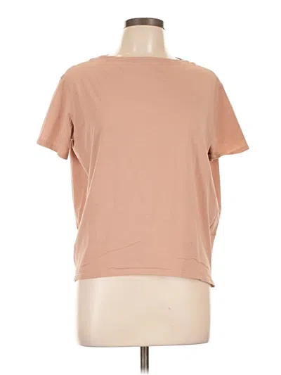 Pre-owned Lululemon Athletica Short Sleeve T-shirt In Tan