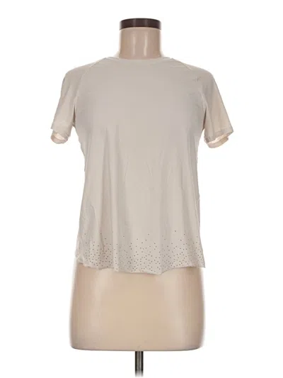 Pre-owned Lululemon Athletica Short Sleeve T-shirt In Tan