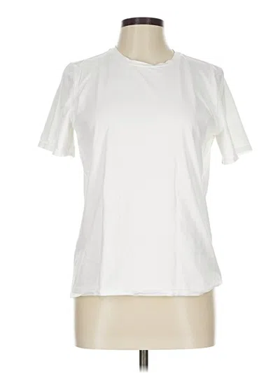 Pre-owned Lululemon Athletica Short Sleeve T-shirt In White