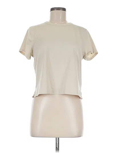 Pre-owned Lululemon Athletica Short Sleeve T-shirt In White