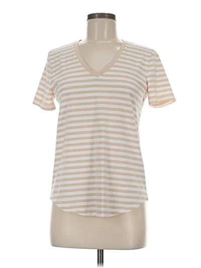 Pre-owned Lululemon Athletica Short Sleeve T-shirt In White