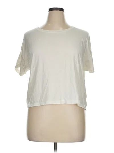 Pre-owned Lululemon Athletica Short Sleeve T-shirt In White
