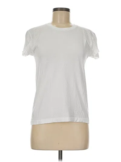 Pre-owned Lululemon Athletica Short Sleeve T-shirt In White