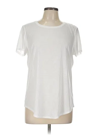 Pre-owned Lululemon Athletica Short Sleeve T-shirt In White