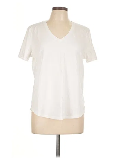 Pre-owned Lululemon Athletica Short Sleeve T-shirt In White
