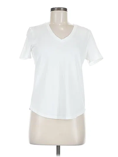 Pre-owned Lululemon Athletica Short Sleeve T-shirt In White