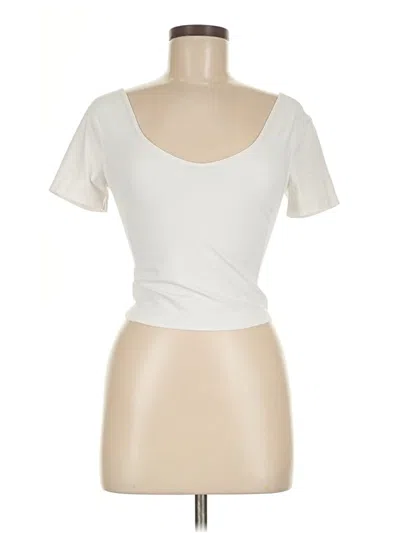 Pre-owned Lululemon Athletica Short Sleeve T-shirt In White