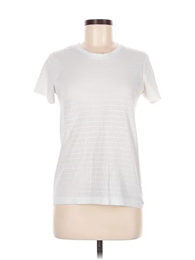 Pre-owned Lululemon Athletica Short Sleeve T-shirt In White