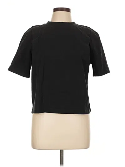 Pre-owned Lululemon Athletica Short Sleeve Turtleneck In Black