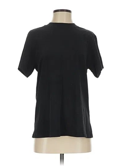 Pre-owned Lululemon Athletica Short Sleeve Turtleneck In Black