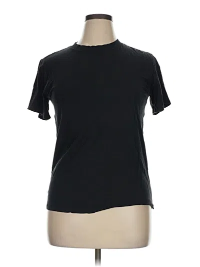 Pre-owned Lululemon Athletica Short Sleeve Turtleneck In Black