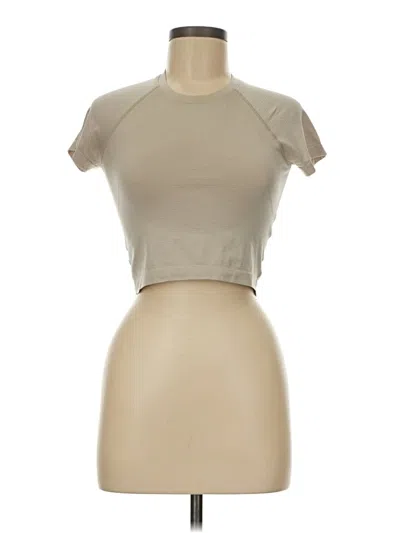 Pre-owned Lululemon Athletica Short Sleeve Turtleneck In Brown