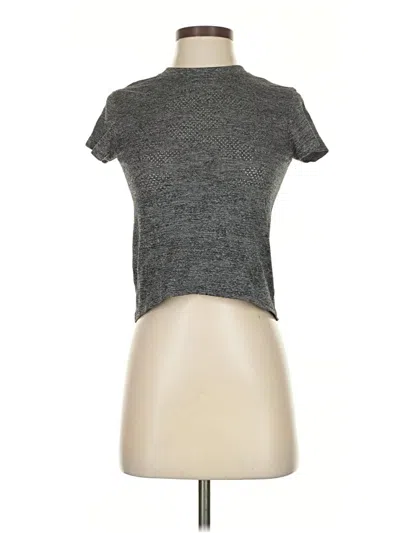 Pre-owned Lululemon Athletica Short Sleeve Turtleneck In Gray