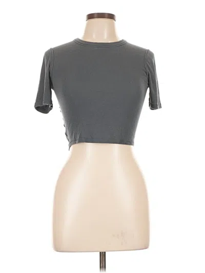 Pre-owned Lululemon Athletica Short Sleeve Turtleneck In Gray