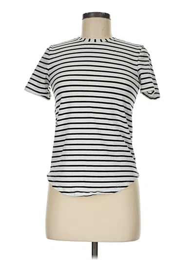 Pre-owned Lululemon Athletica Short Sleeve Turtleneck In Ivory